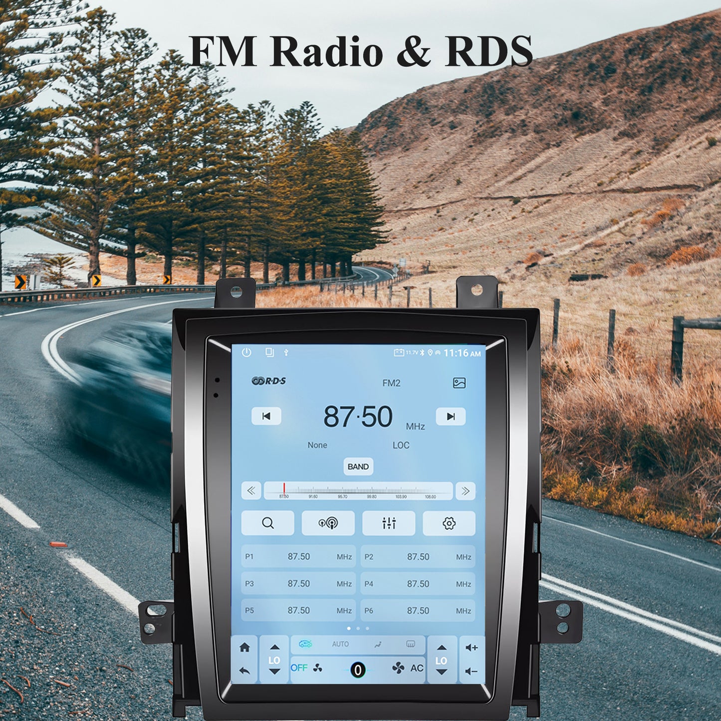 9.7" Android 14 Car Radio Compatible with Cadillac Escalade 2007-2014, Wireless CarPlay/Android Auto, 4G+64G, GPS, BT, Supprt Steering Wheel Control & Backup Camera