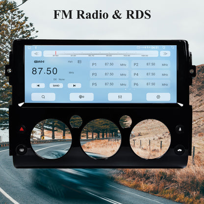 12.3" Car Radio for Toyota FJ Cruiser 2006-2019, Wireless Carplay Android Auto Upgrade Head Unit Car Stereo QLED Touchscreen 2400 * 900, GPS Navi,4GB+64GB, Support Amplifier, AHD Reverse Cam