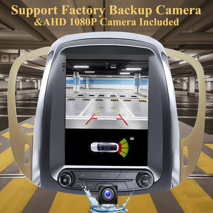 9.7" Android 15 Car Stereo Compatible with Buick Lacrosse 2009 2010 2011 2012 Auto AC, Wireless CarPlay/Android Auto, 4G+64G, GPS, BT, Supprt Steering Wheel Control & Backup Camera