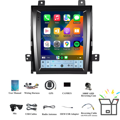 9.7" Android 14 Car Radio Compatible with Cadillac Escalade 2007-2014, Wireless CarPlay/Android Auto, 4G+64G, GPS, BT, Supprt Steering Wheel Control & Backup Camera