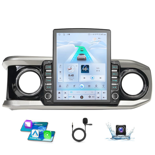 9.7" Android 14 Car Radio Stereo Compatible with Toyota Tacoma 2016-2023, Wireless CarPlay Android Auto, 5G WiFi, GPS, BT 5.0, Retains OEM Backup Cam/Steering Wheel Control/Amplifier