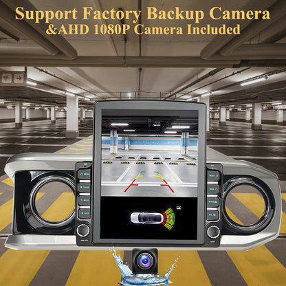9.7" Android 14 Car Radio Stereo Compatible with Toyota Tacoma 2016-2023, Wireless CarPlay Android Auto, 5G WiFi, GPS, BT 5.0, Retains OEM Backup Cam/Steering Wheel Control/Amplifier