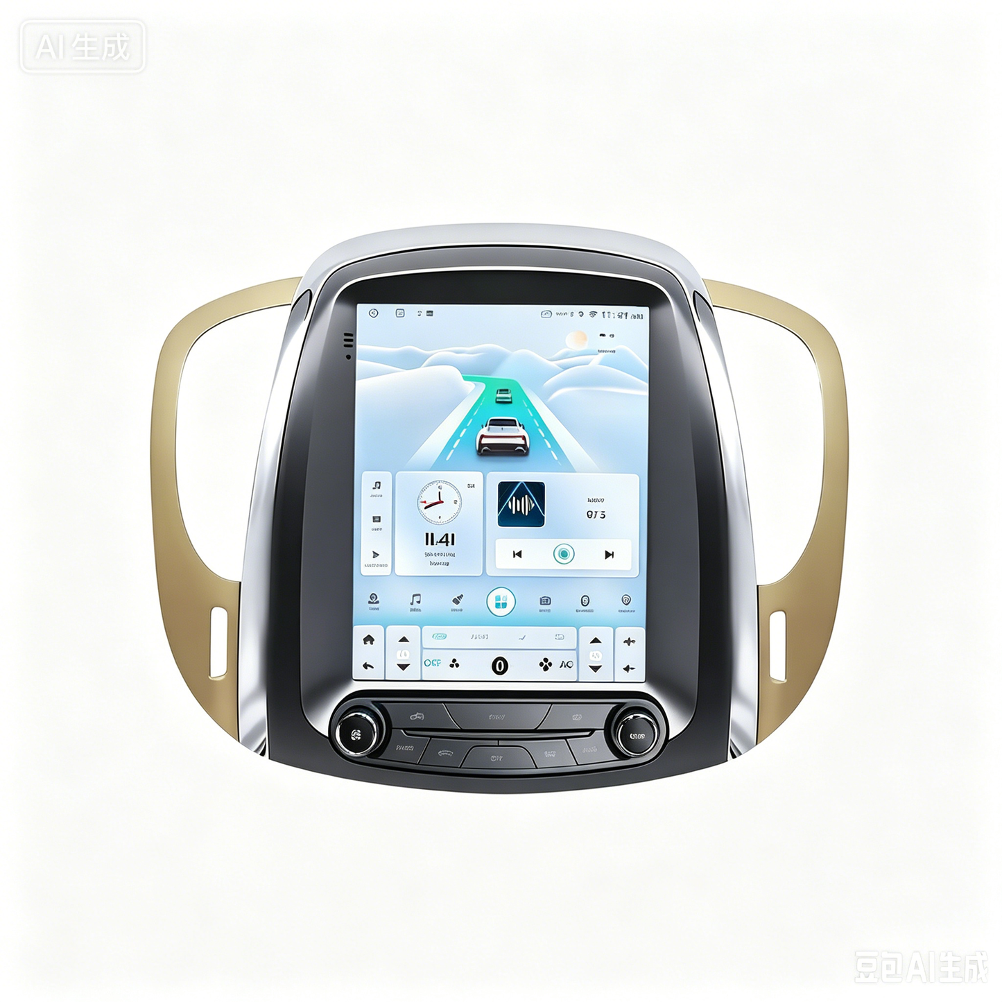 9.7" Android 15 Car Stereo Compatible with Buick Lacrosse 2009 2010 2011 2012 Auto AC, Wireless CarPlay/Android Auto, 4G+64G, GPS, BT, Supprt Steering Wheel Control & Backup Camera