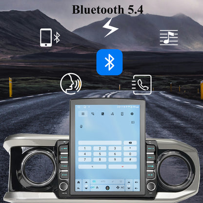 9.7" Android 14 Car Radio Stereo Compatible with Toyota Tacoma 2016-2023, Wireless CarPlay Android Auto, 5G WiFi, GPS, BT 5.0, Retains OEM Backup Cam/Steering Wheel Control/Amplifier