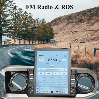 9.7" Android 14 Car Radio Stereo Compatible with Toyota Tacoma 2016-2023, Wireless CarPlay Android Auto, 5G WiFi, GPS, BT 5.0, Retains OEM Backup Cam/Steering Wheel Control/Amplifier